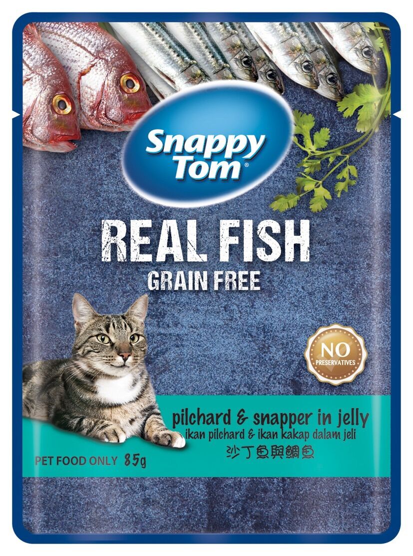 Thức ăn pate bịch Snappy Tom 85 gr đủ vị