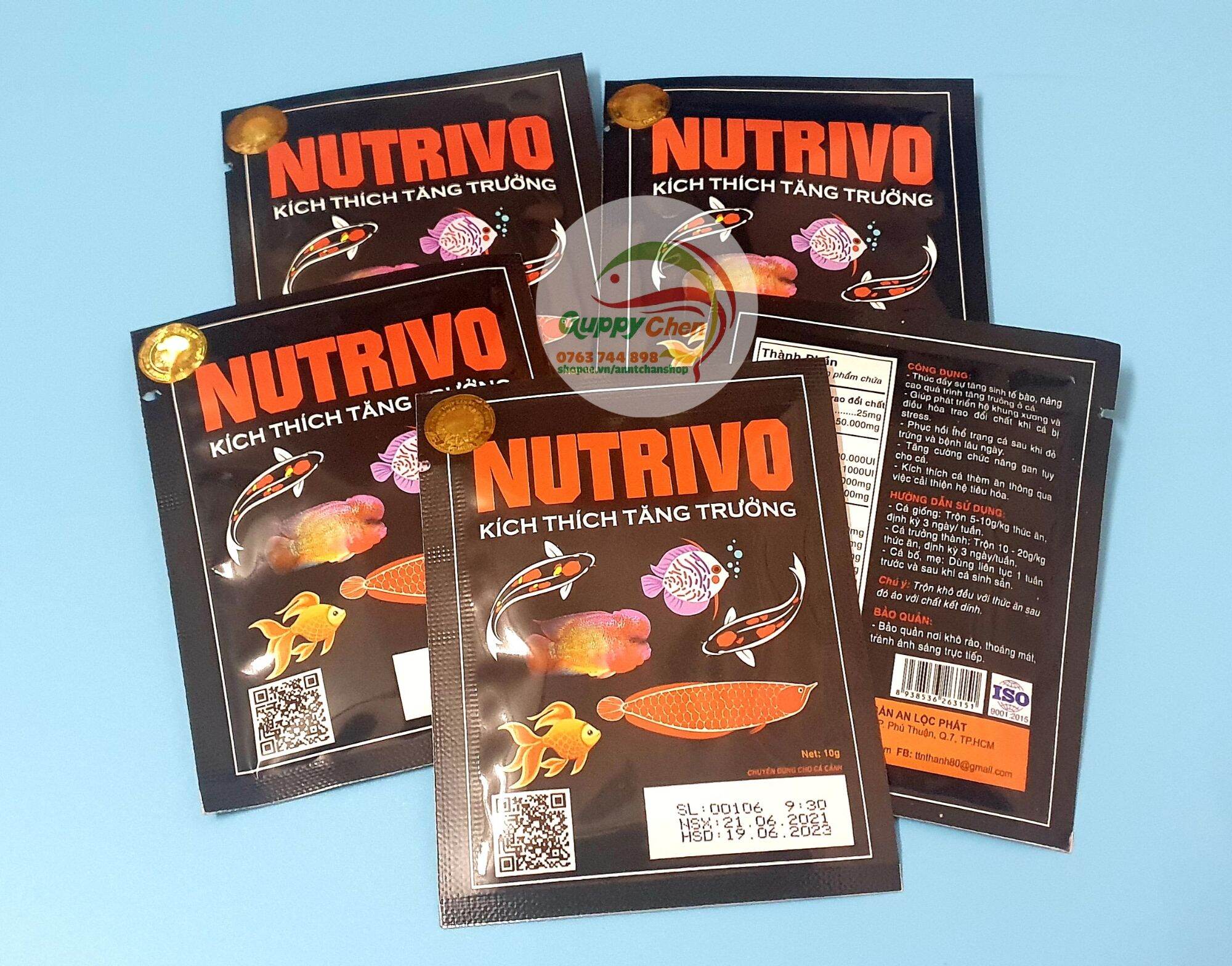 Nutrivo - sản phẩm kích thích tăng trưởng cho cá