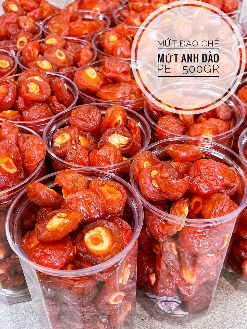 Mứt đào chẻ đôi 500g ( Hàng sạch loại 1)