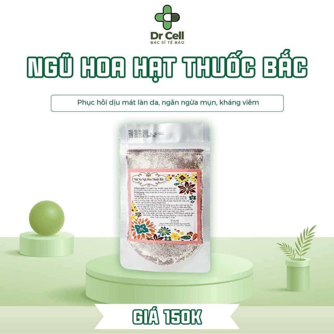 MẶT NẠ NGŨ HOA THUỐC BẮC DR CELL GIÚP CẤP ẨM GIẢM KÍCH ỨNG KHÁNG VIÊM SẠCH MỤN