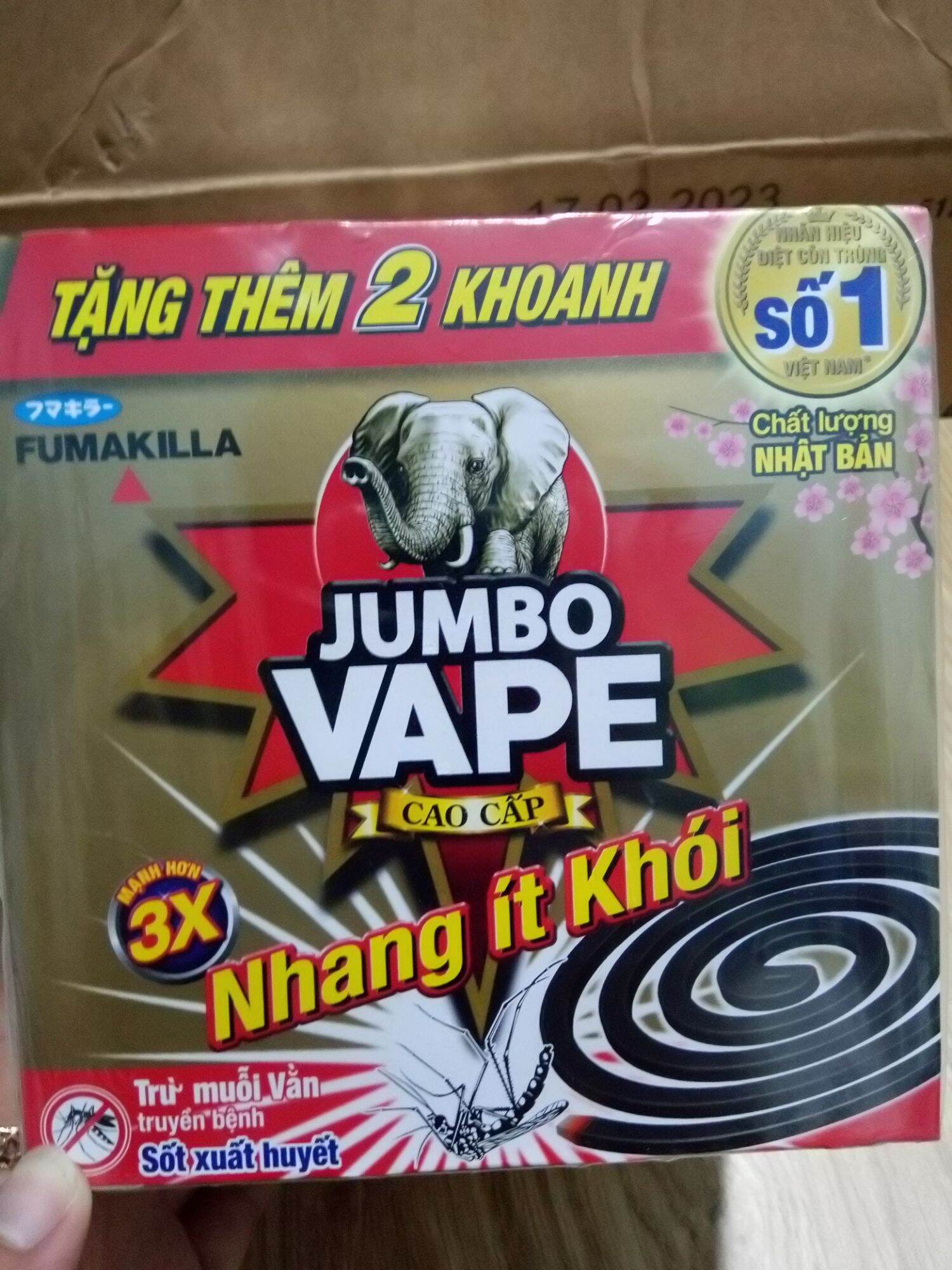 [Combo 5 hộp/10 khoanh] Nhang trừ muỗi cao cấp Jumbo ít khói