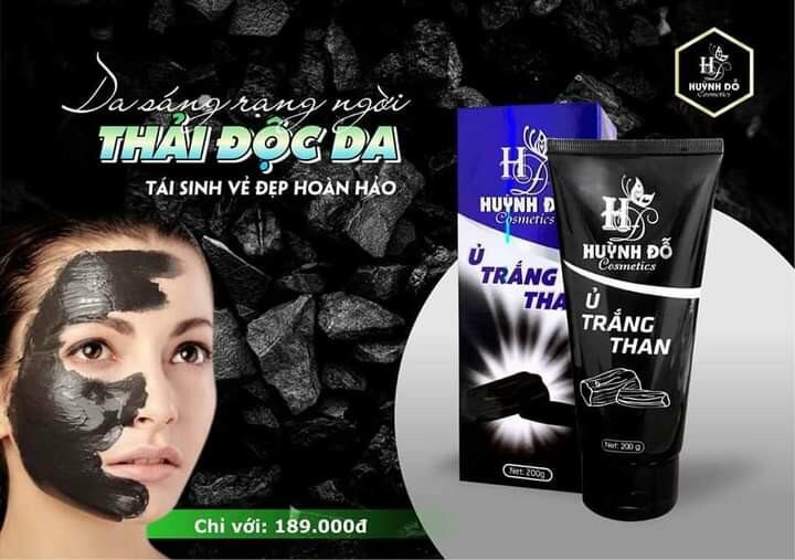 ủ than dưỡng da huỳnh đỗ