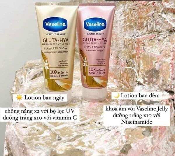 Sữa Dưỡng Thể Trắng Da Vaseline Gluta-Hya Serum Burst lotion