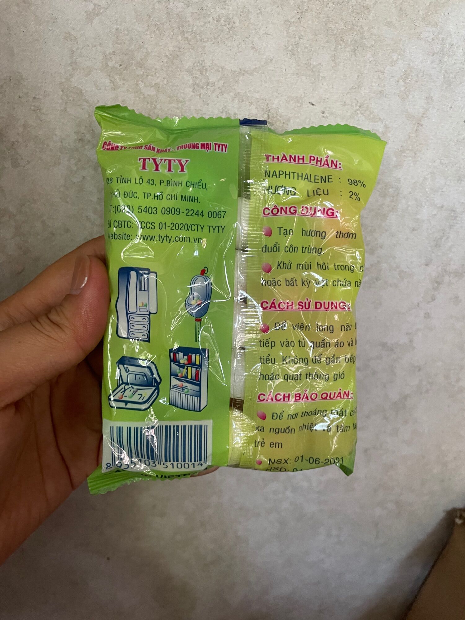 Long não thơm Ty Ty 100gr