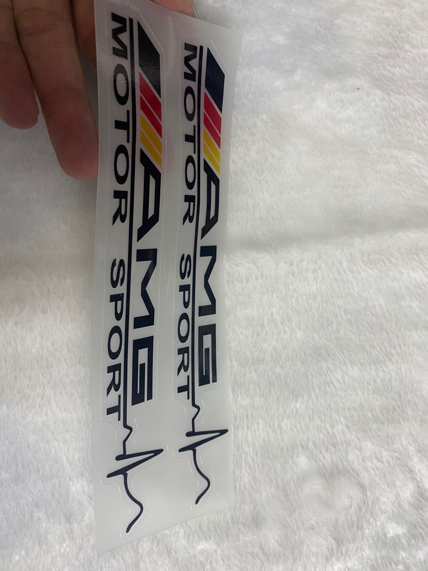 Cặp tem amg motosport decal siêu trong