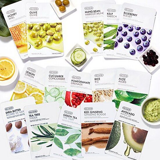 COMBO 10 miếng mặt nạ Real Natural Chính hãng