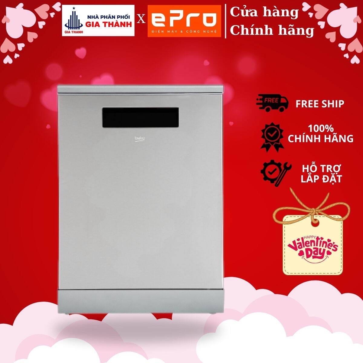 (DEN48520X) Máy rửa chén độc lập Beko DEN48520X - Hàng chính hãng