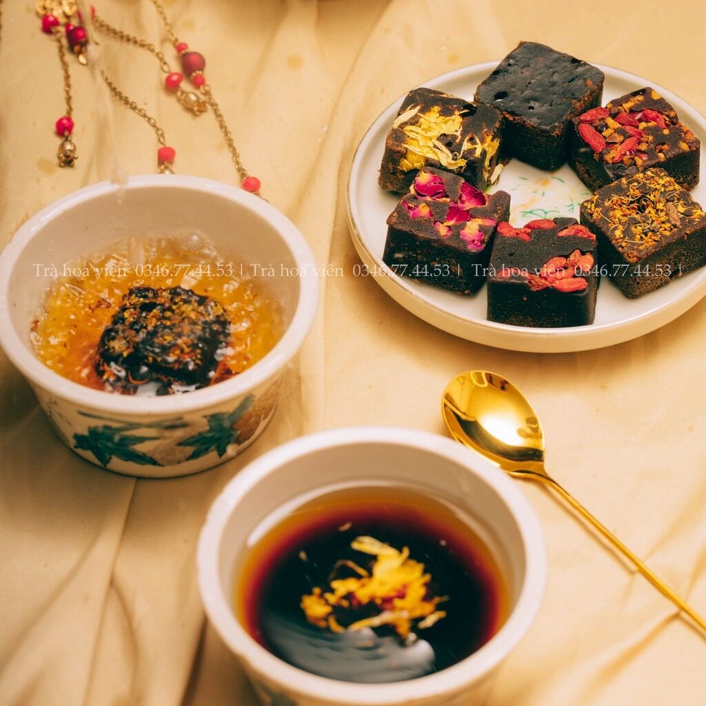 [COMBO 20 VIÊN] TRÀ HOA ĐƯỜNG PHÈN- ĐƯỜNG ĐEN NGŨ VỊ