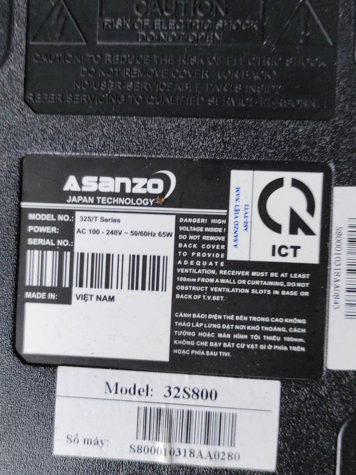 Bộ led tivi asanzo 32S800