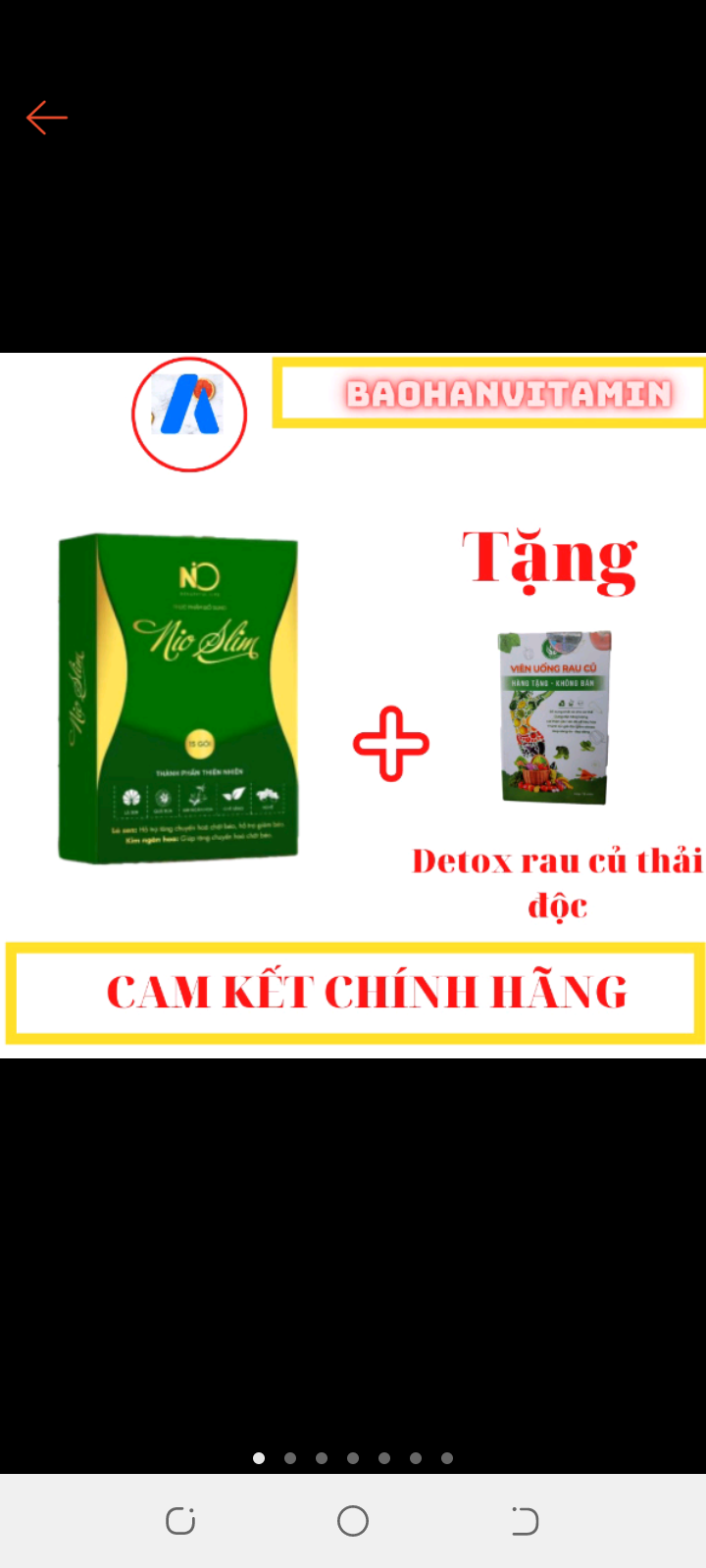 1 hộp Giảm cân gôm nio slim kèm viên uống rau củ quả