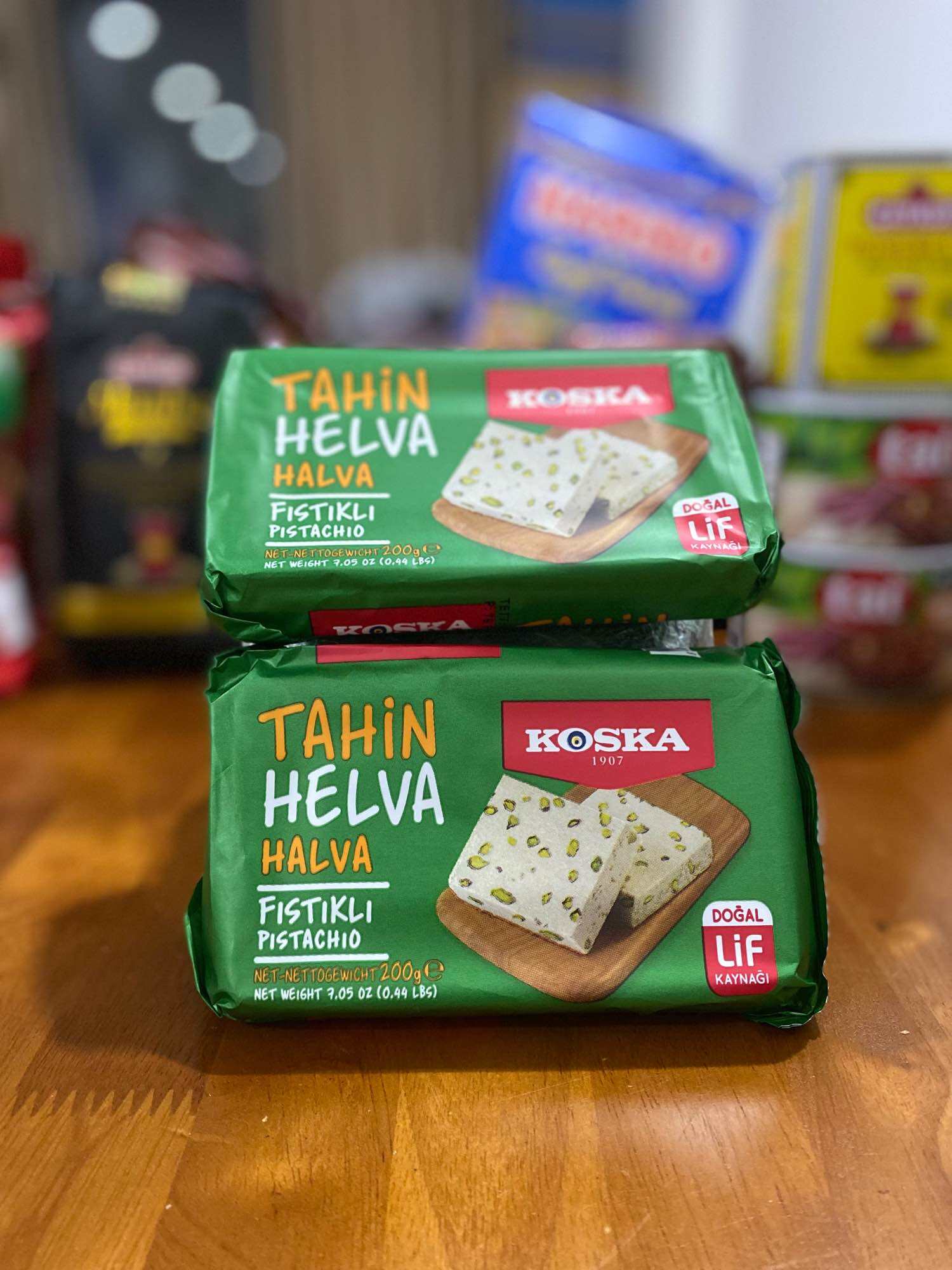 Mô tả sản phẩm Koska Tahini Halva with Pistachio 200gr