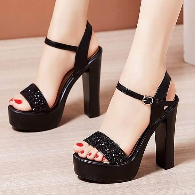 Giày cao gót đính đá lấp lánh B3