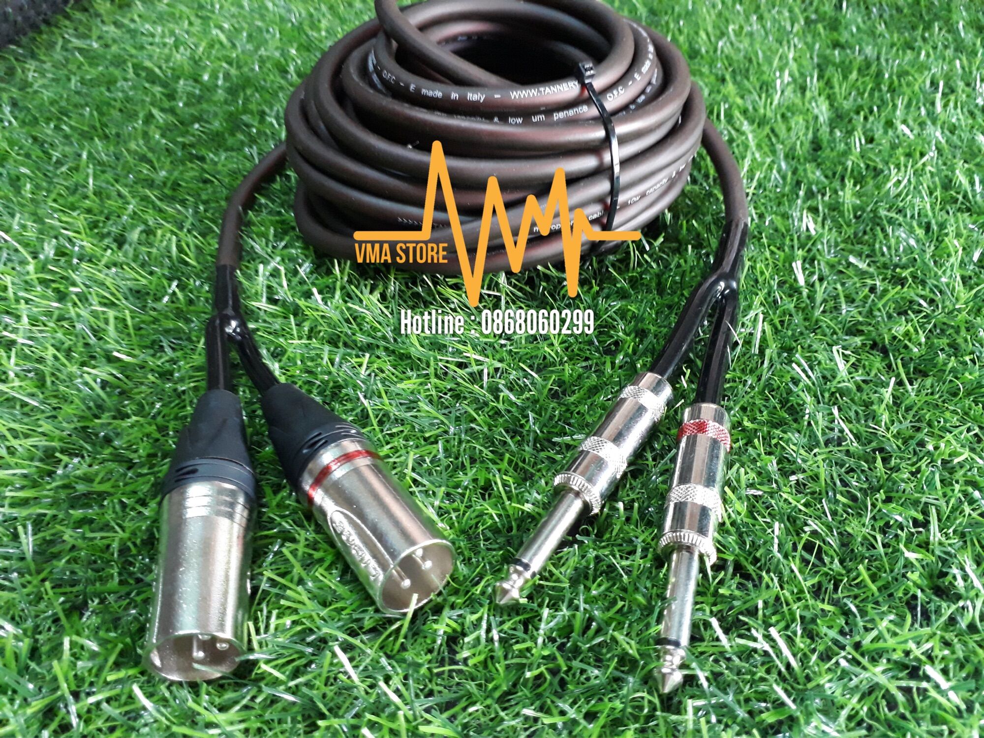 Dây jack tín hiệu chuẩn Stereo dài 5m / Dây tín hiệu Organ / Dây tín hiệu Trống Điện / Hàng chuẩn chất lượng