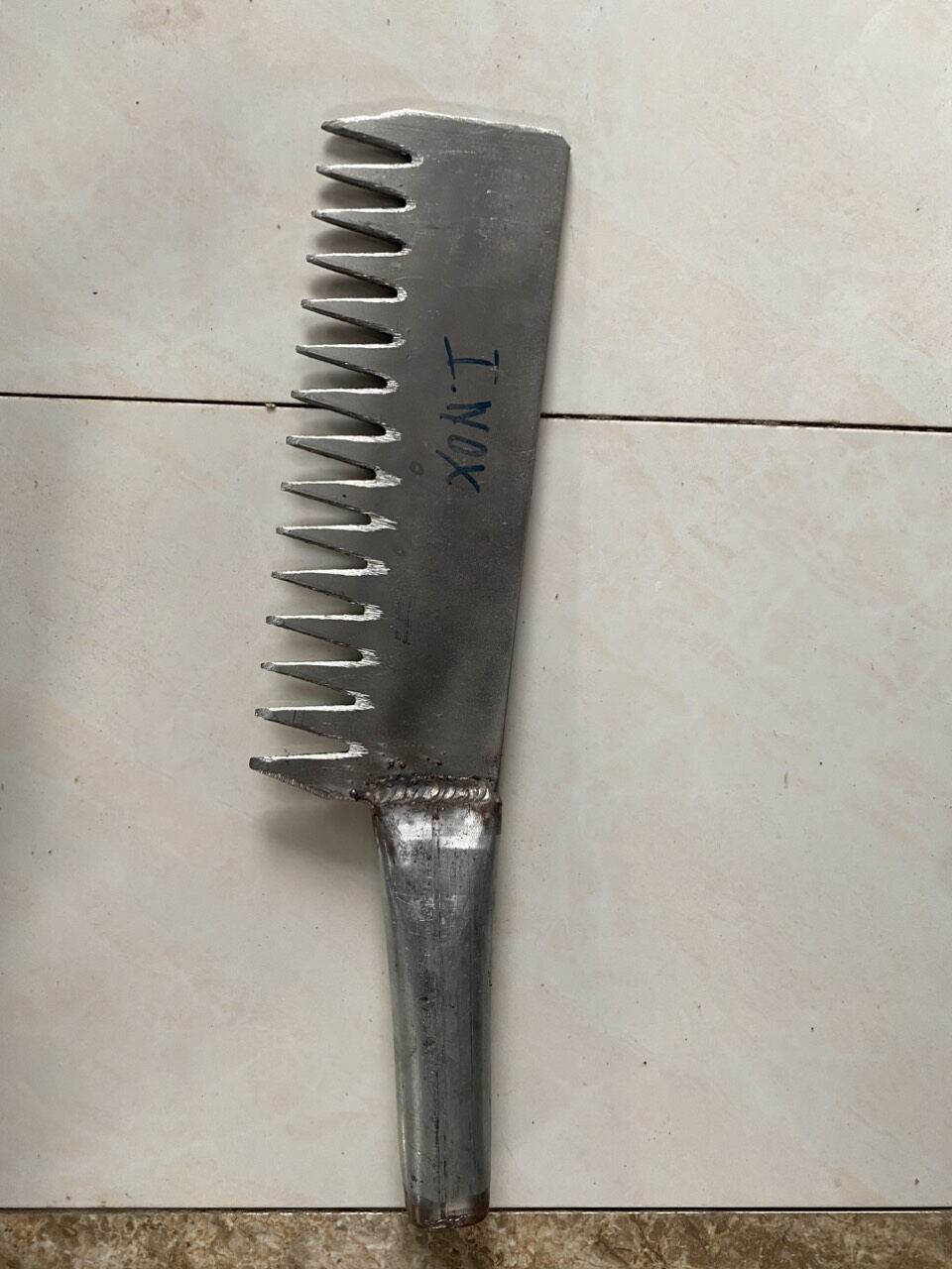 dao chặt nước đá inox