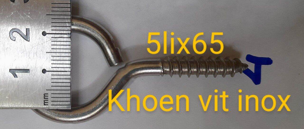 10 cái Khoen Vít tròn Inox