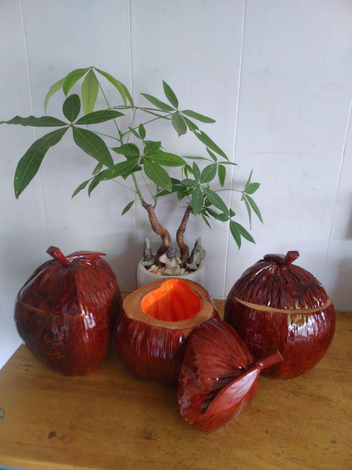 bình giữ nhiệt ấm trà trái dừa