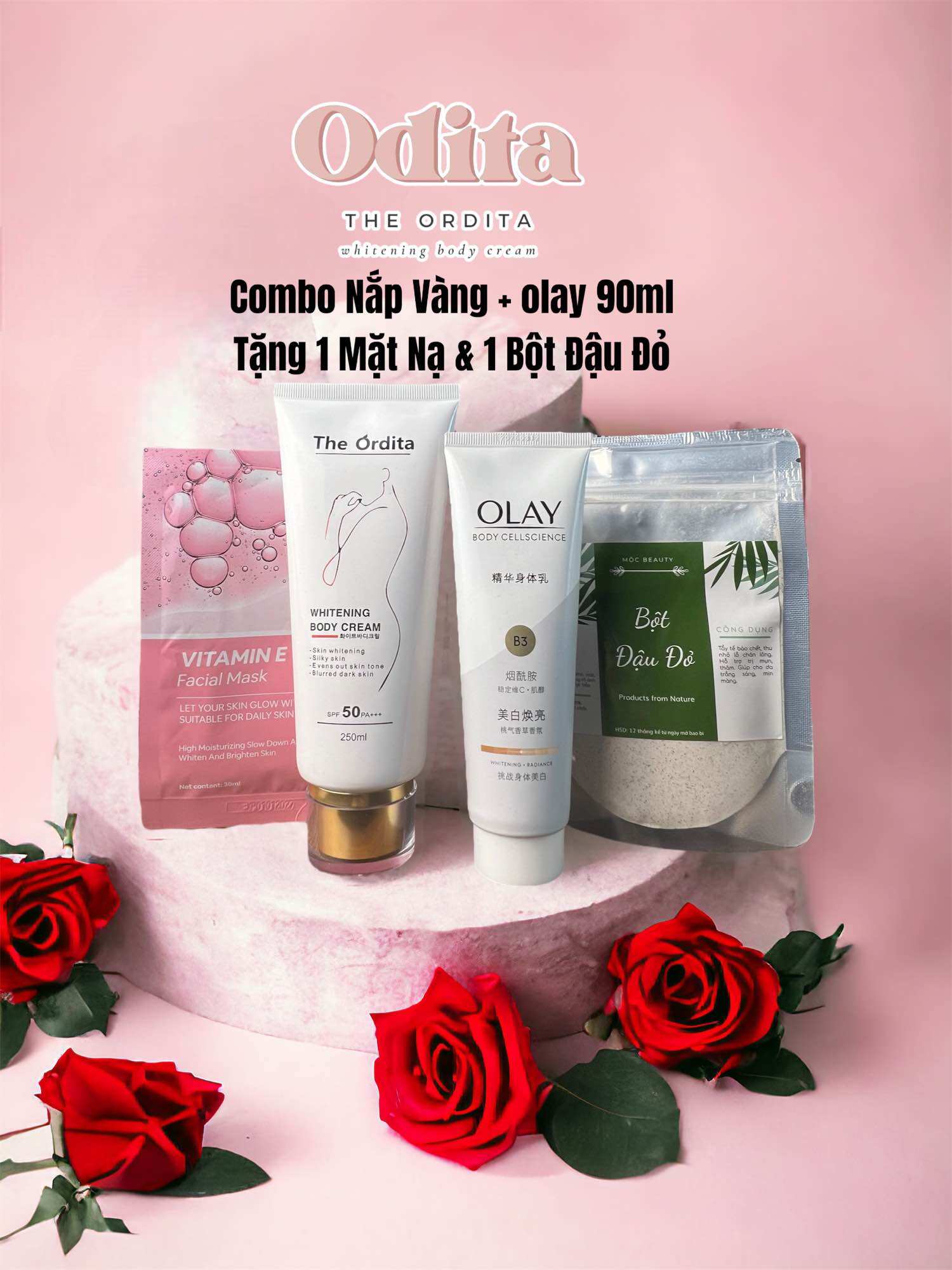 Combo kem ordita + kem Olay bản trắng nhất [ giá sốc ]