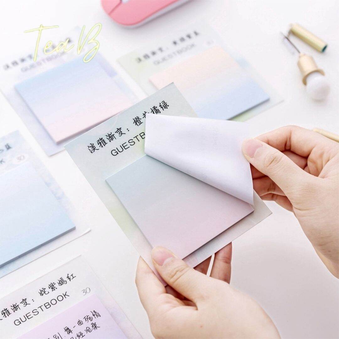 30 tờ giấy note (ghi chú) màu ombre (Tea.B/N02)