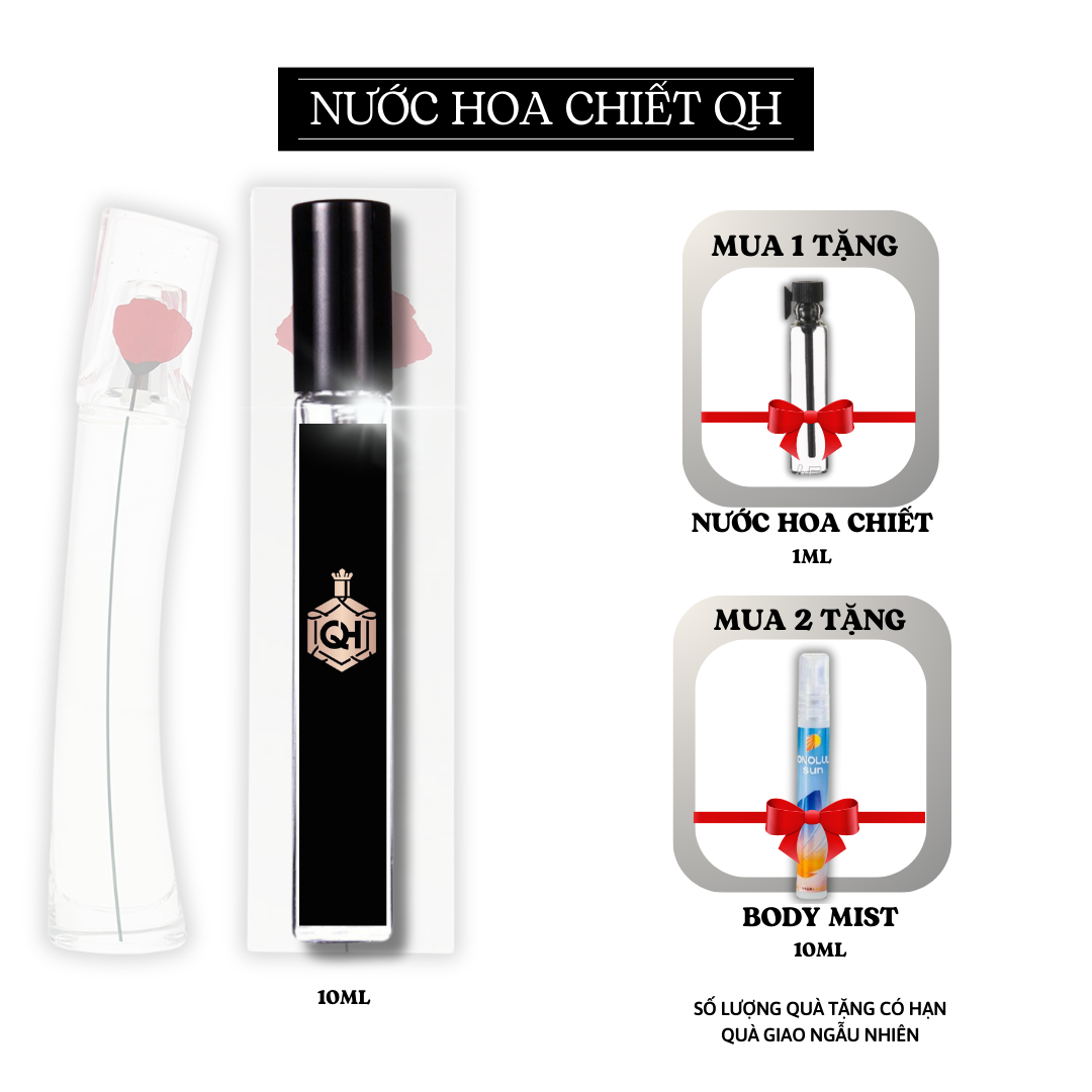 Nước hoa chiết nữ 10ml tinh dầu flower by cao cấp thơm lâu freeship - nước hoa qh