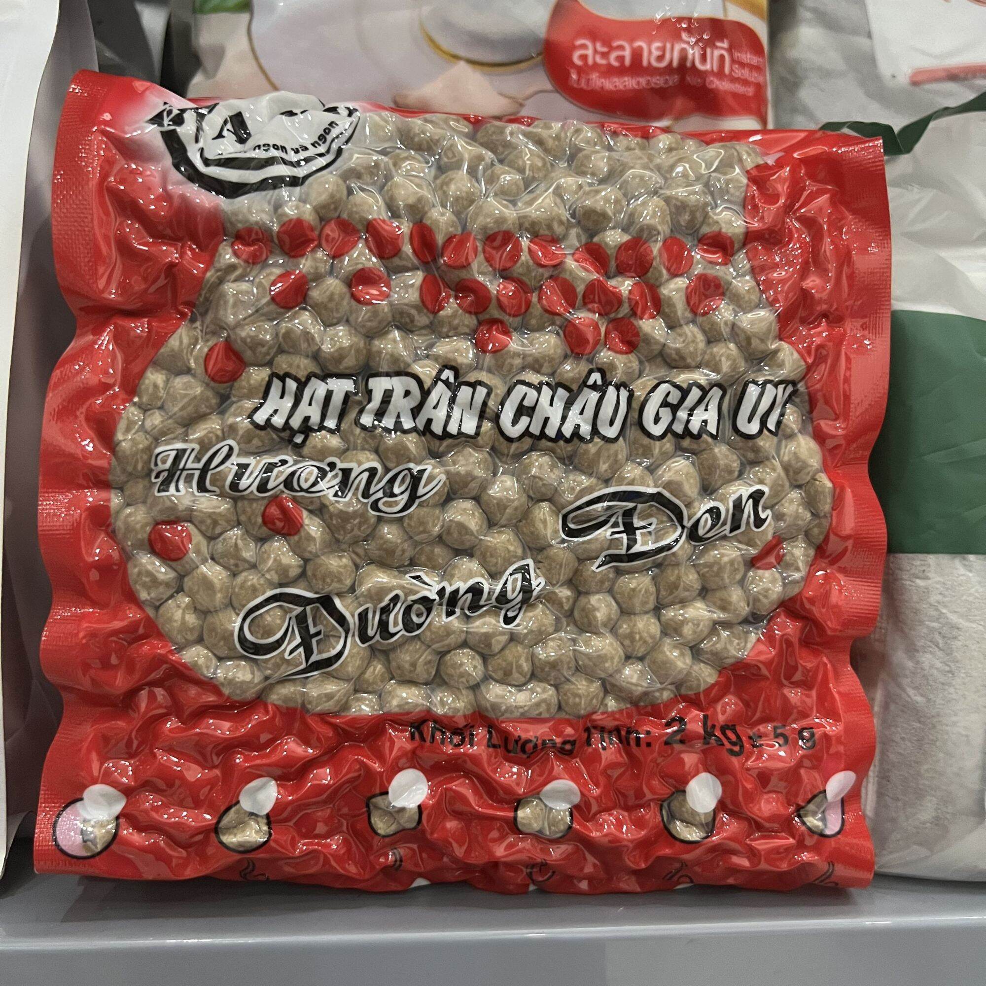 Trân Châu ĐƯờNG ĐEN Gia uy Thơm Ngon Bịch 2Kg
