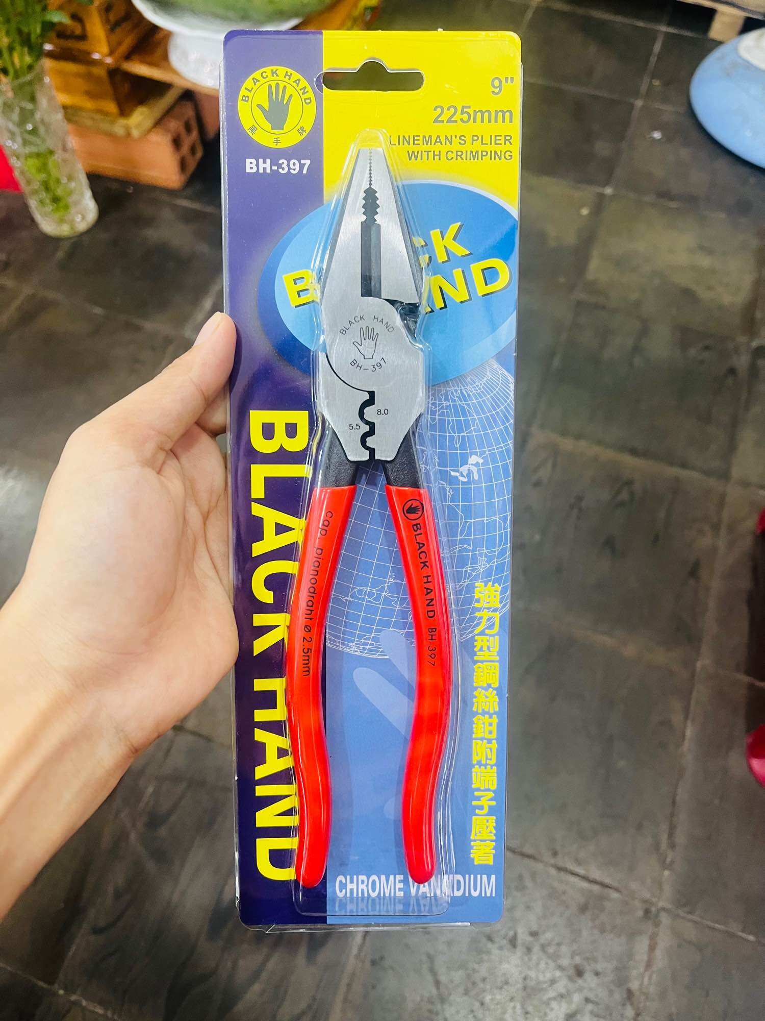 Kềm điện 9” có bấm cos Blachank