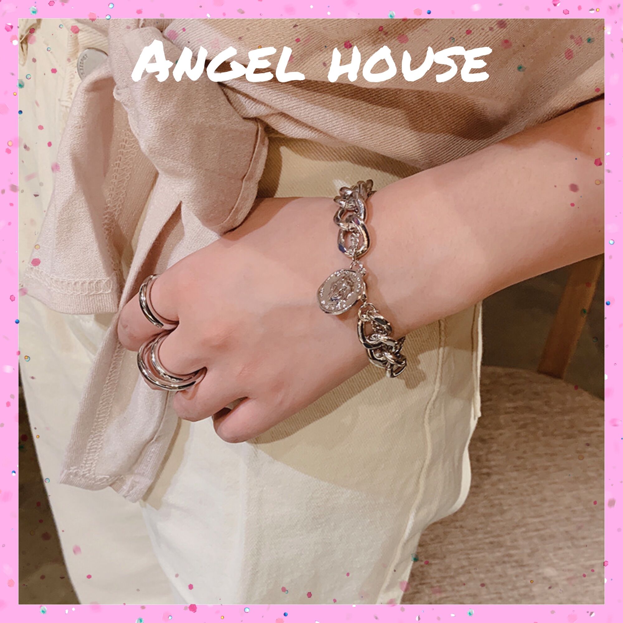 Lắc tay mạ bạc s925 angel.house
