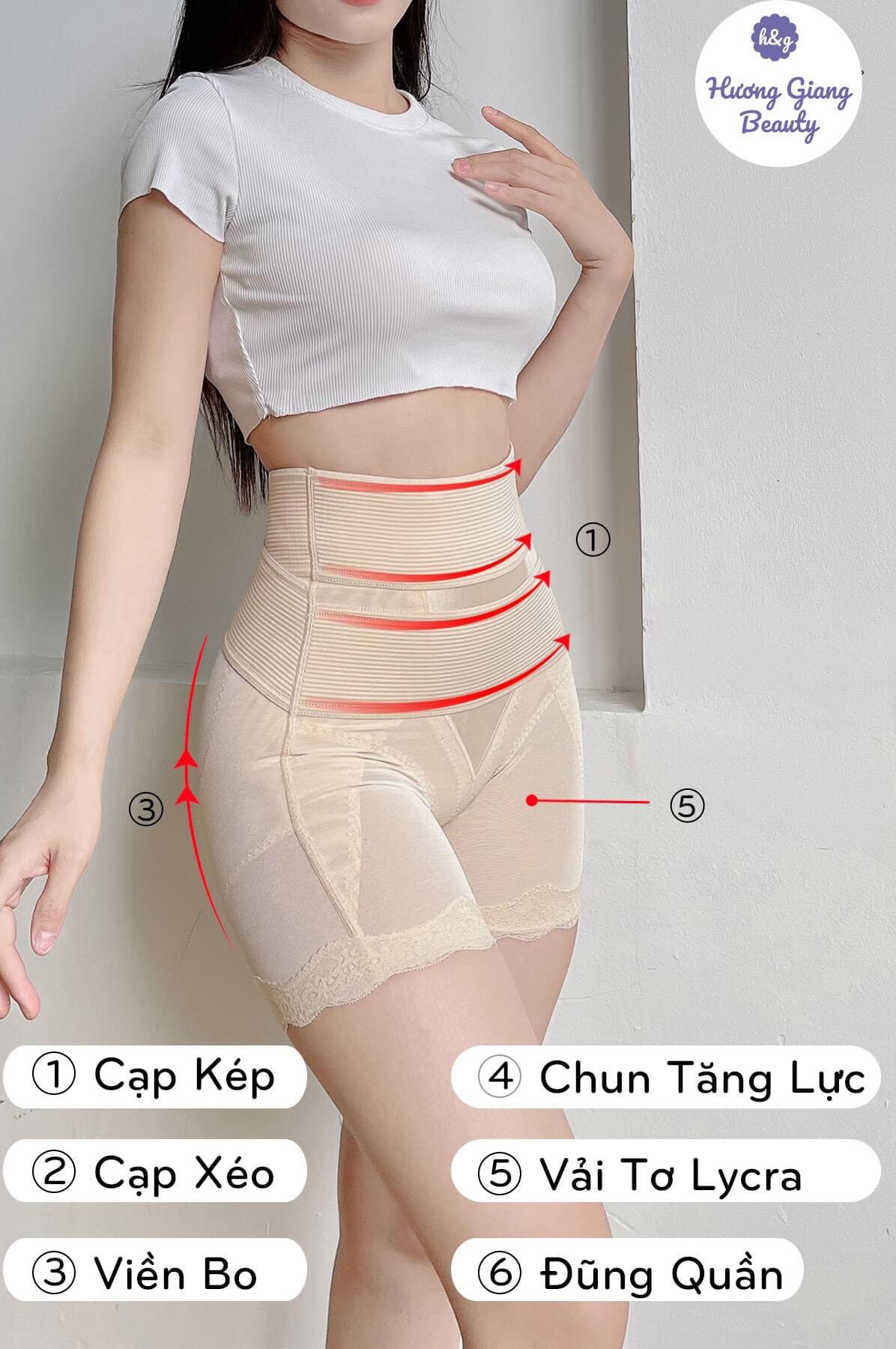 Quần gen bụng hỗ trợ nâng mông cao cấp