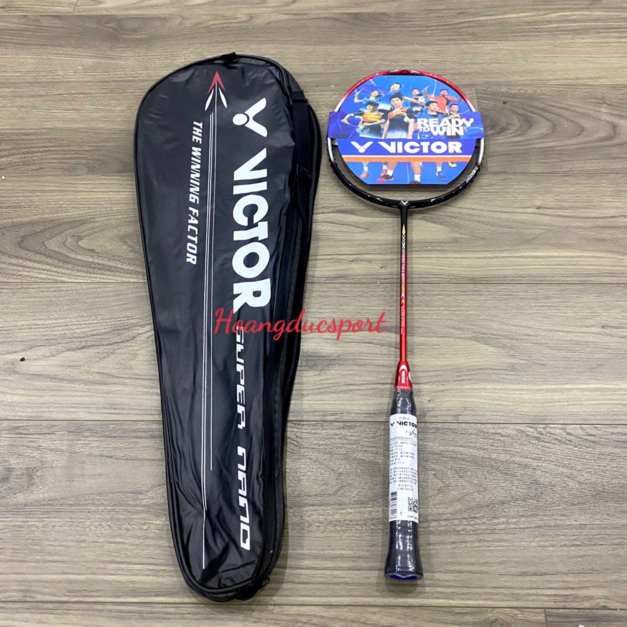 Vợt cầu lông Victor khung cacbon (khuyến mãi căng dây và cuốn cán) chính hãng giá rẻ