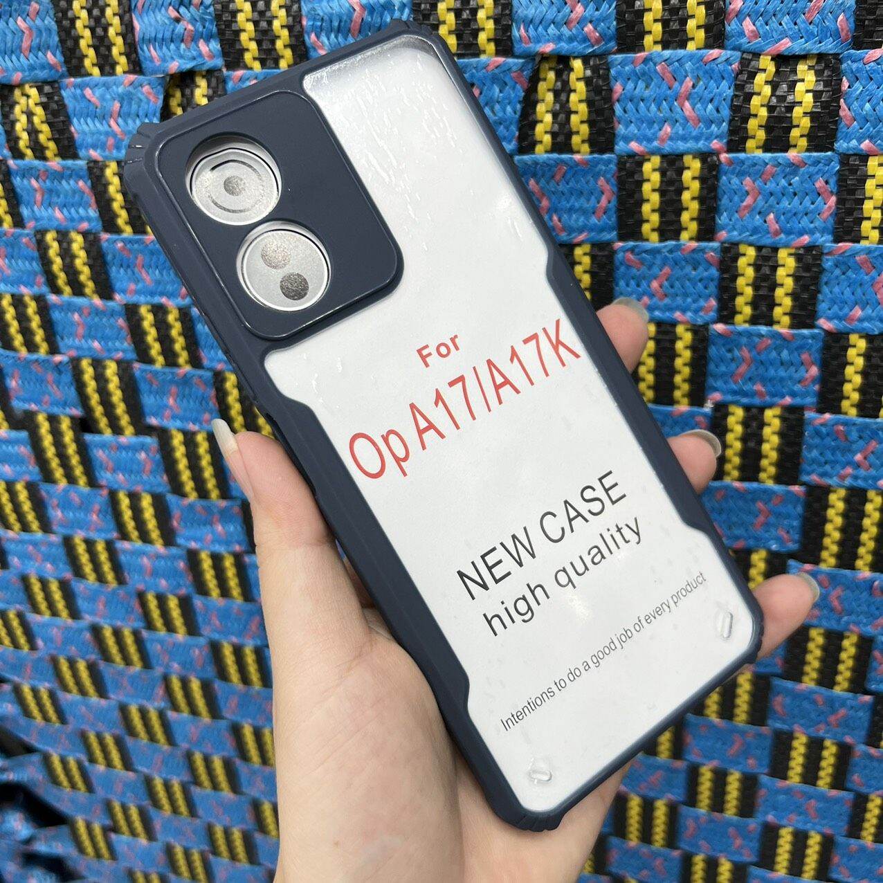 Case Ốp lưng Oppo A17 / A17K viền dẻo màu chống sốc lưng trong suốt bảo vệ camera