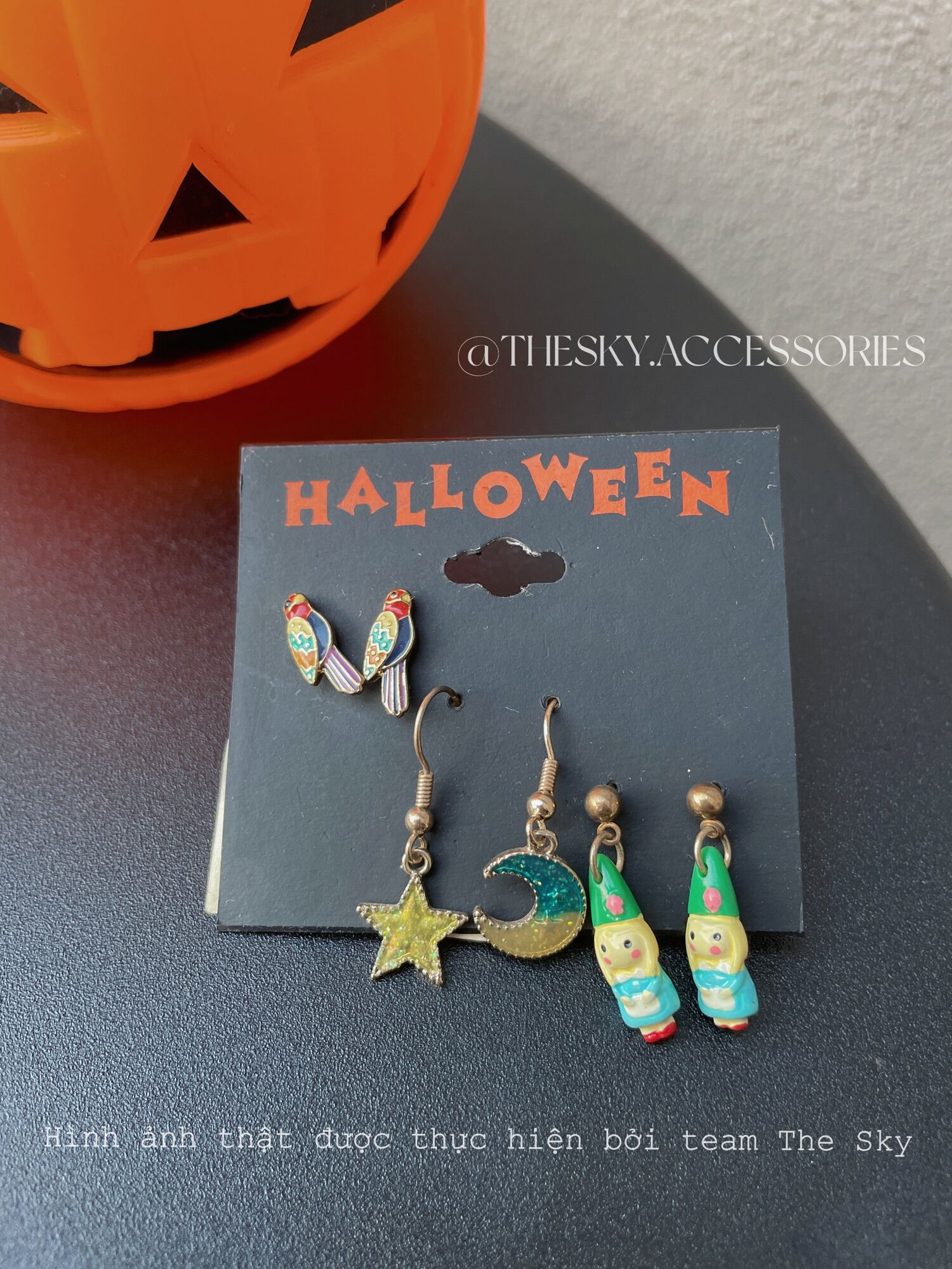Set bông tai nhiều đôi Halloween rùng rợn 𝑻𝒉𝒆 𝑺𝒌𝒚 𝑨𝒄𝒄𝒆𝒔𝒔𝒐𝒓𝒊𝒆𝒔