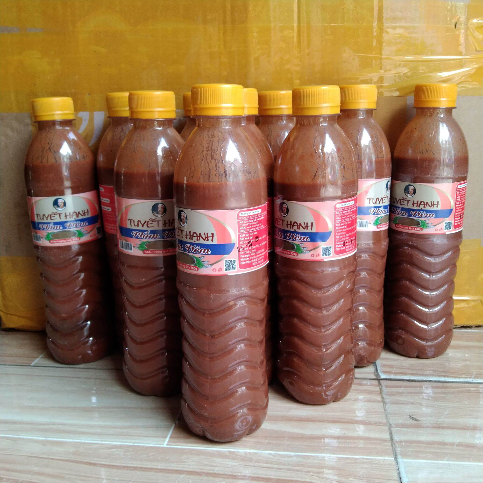 Mắm nêm Tuyết Hạnh 10 chai 500gr, đặc biệt thơm ngon chất lượng cao, khuyến mãi 260k