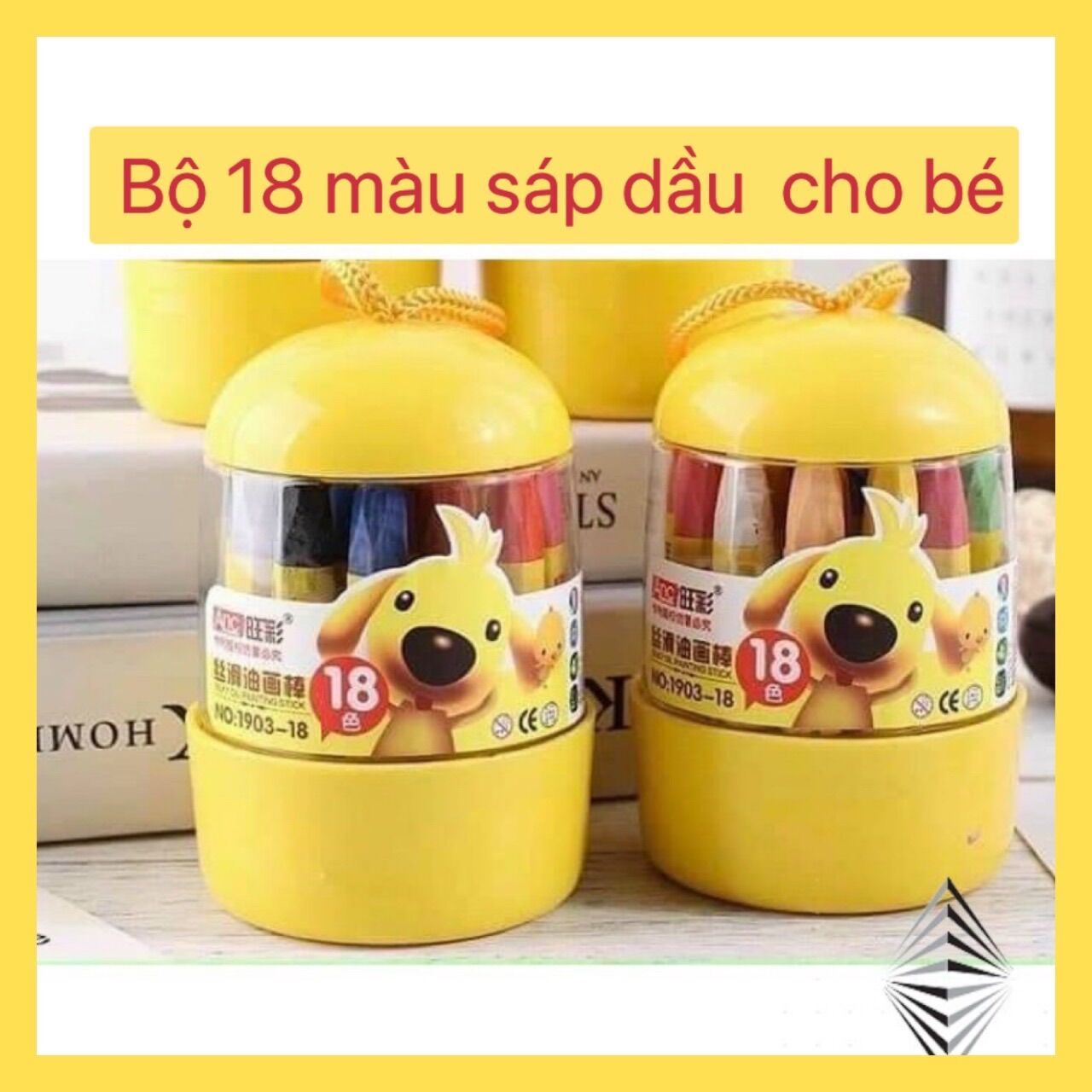 Bút sáp dầu .bộ 18 màu sáp dầu cho bé.