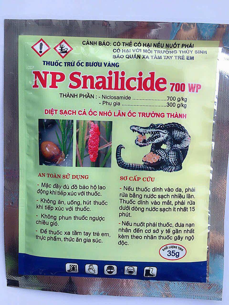 Bột Pha Nước Diệt Ốc nhỏ và ốc lớn chết sạch dạng phun