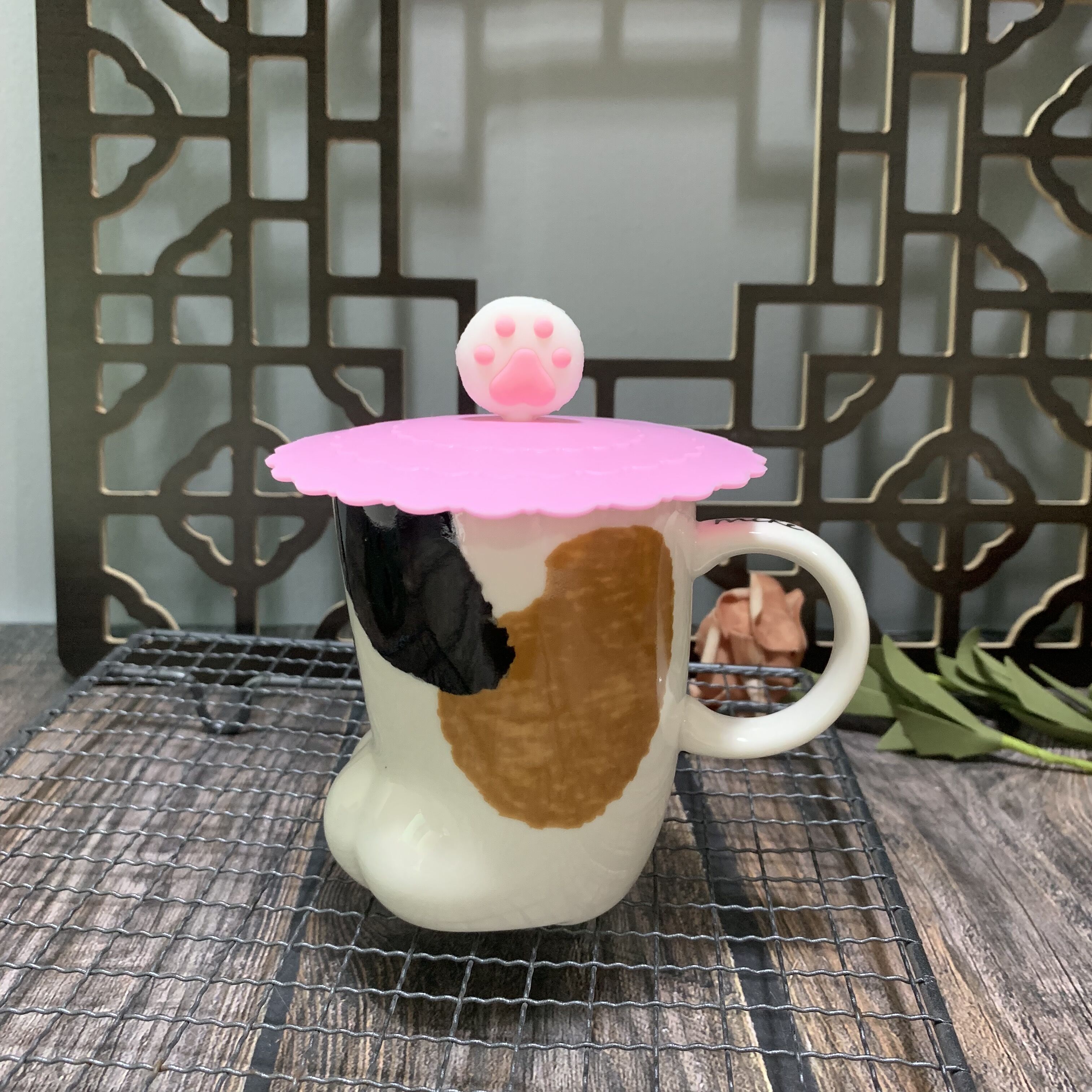 Cốc chân mèo gốm sứ kiểu nhật cốc mug tạo hình chân mèo 3 anh em mèo cốc bữa sáng sữa bò đáng yêu cốc chân mèo 3d