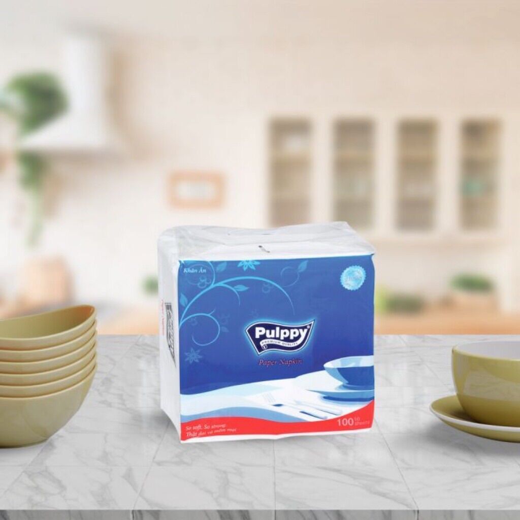 Thùng khăn giấy PULPPY 40 gói khổ lớn/khăn ăn/khăn giấy vệ sinh