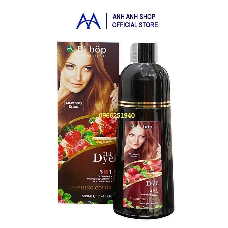 Dầu gội nâu tóc bibop - phủ bạc phủ nhuộm cao cấp