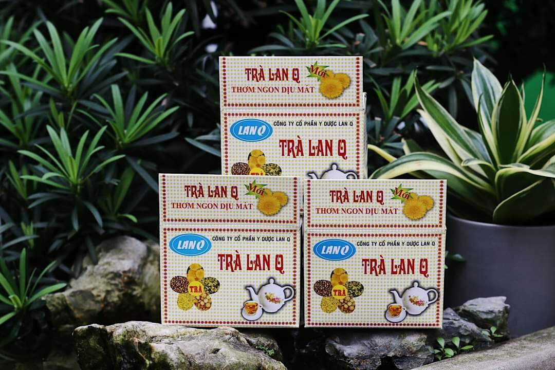 LANQ Hộp 10 gói nhỏ trà thảo mộc trà thanh nhiệt thải độc LanQ