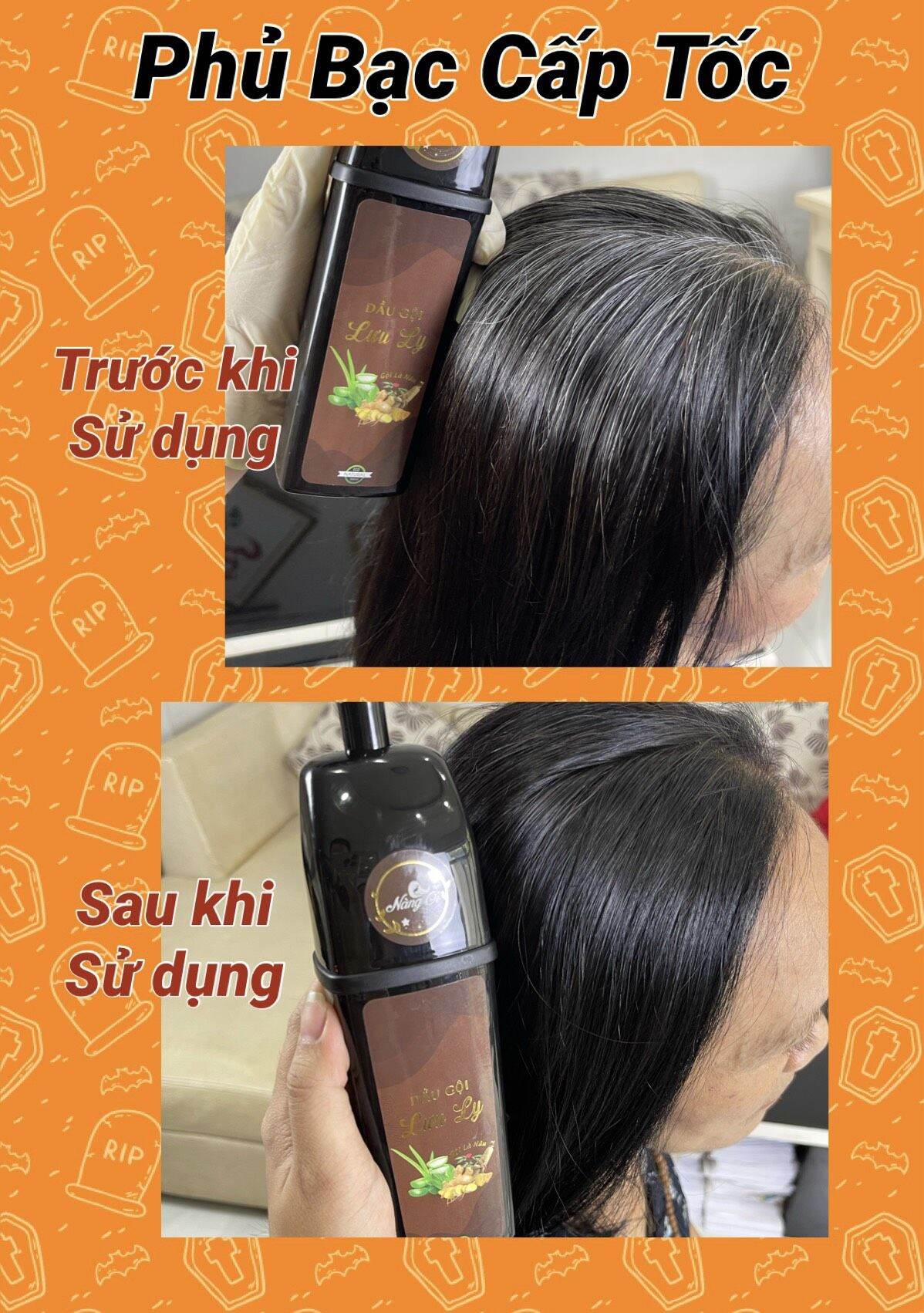 Dầu gội phủ bạc Lưu Ly kích thích mọc tóc 300ml