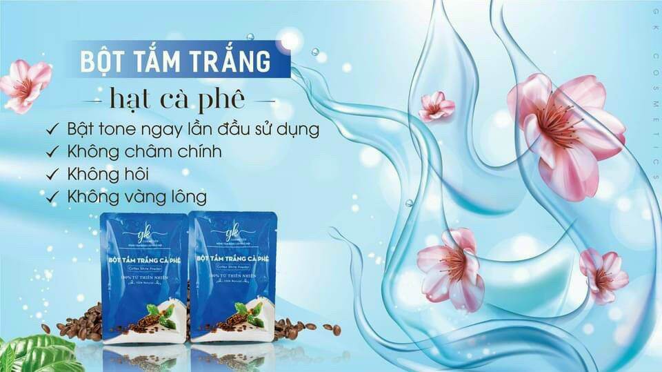 CHÍNH HÃNG BỘT TẮM TRẮNG CAFE COLLAGE X3, GIÁNG KIỀU COSMETICS