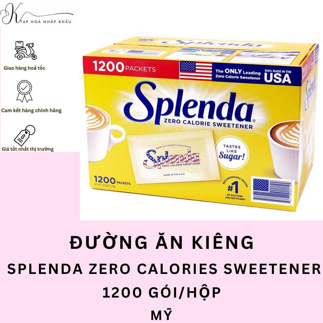 ĐƯỜNG ĂN KIÊNG SPLENDA ZERO CALORIE SWEETENER 1200 GÓI CỦA MỸ