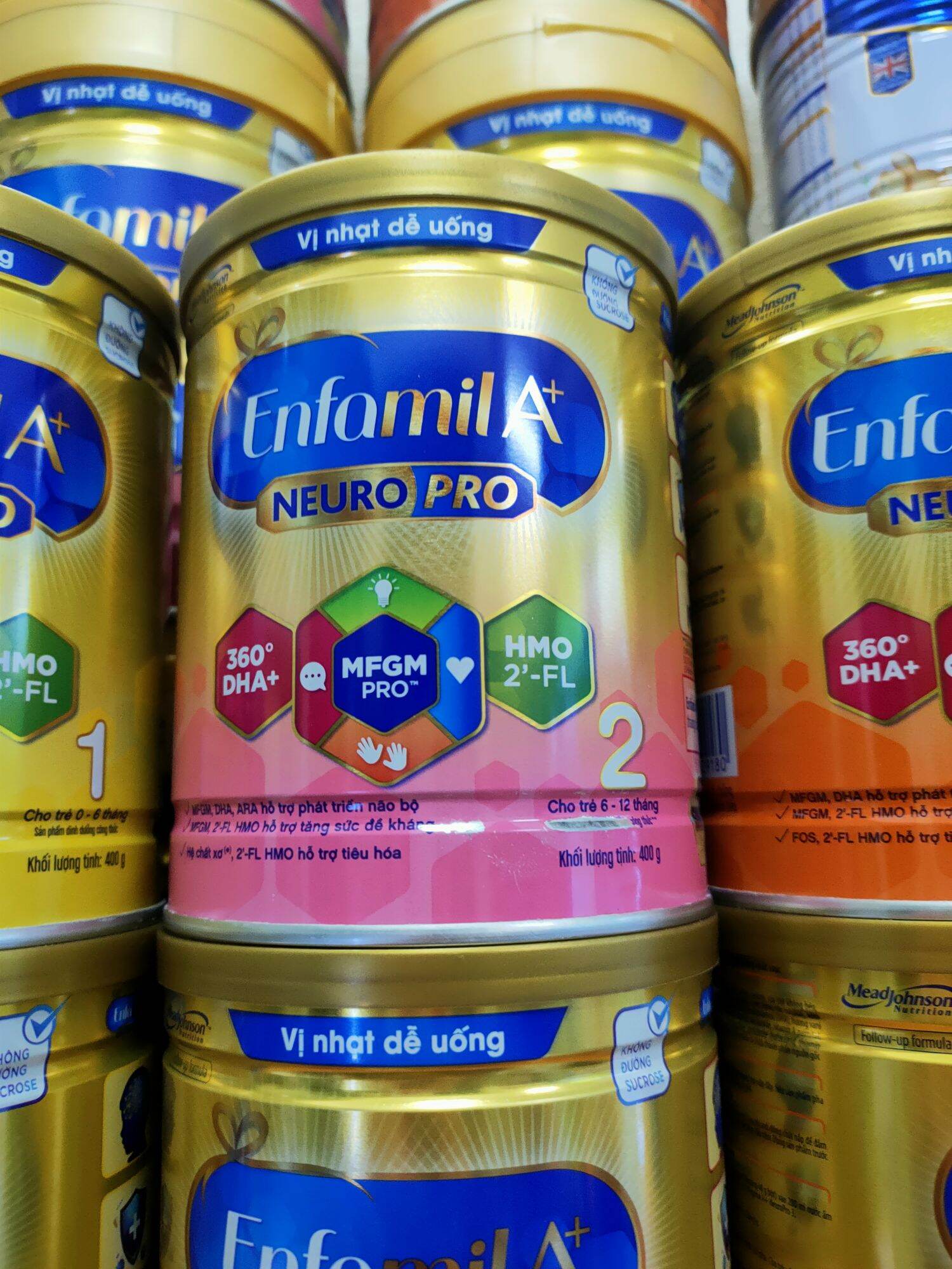 Sữa bột Enfamil A+ Neuropro 2 lon 400g (6-12 tháng)
