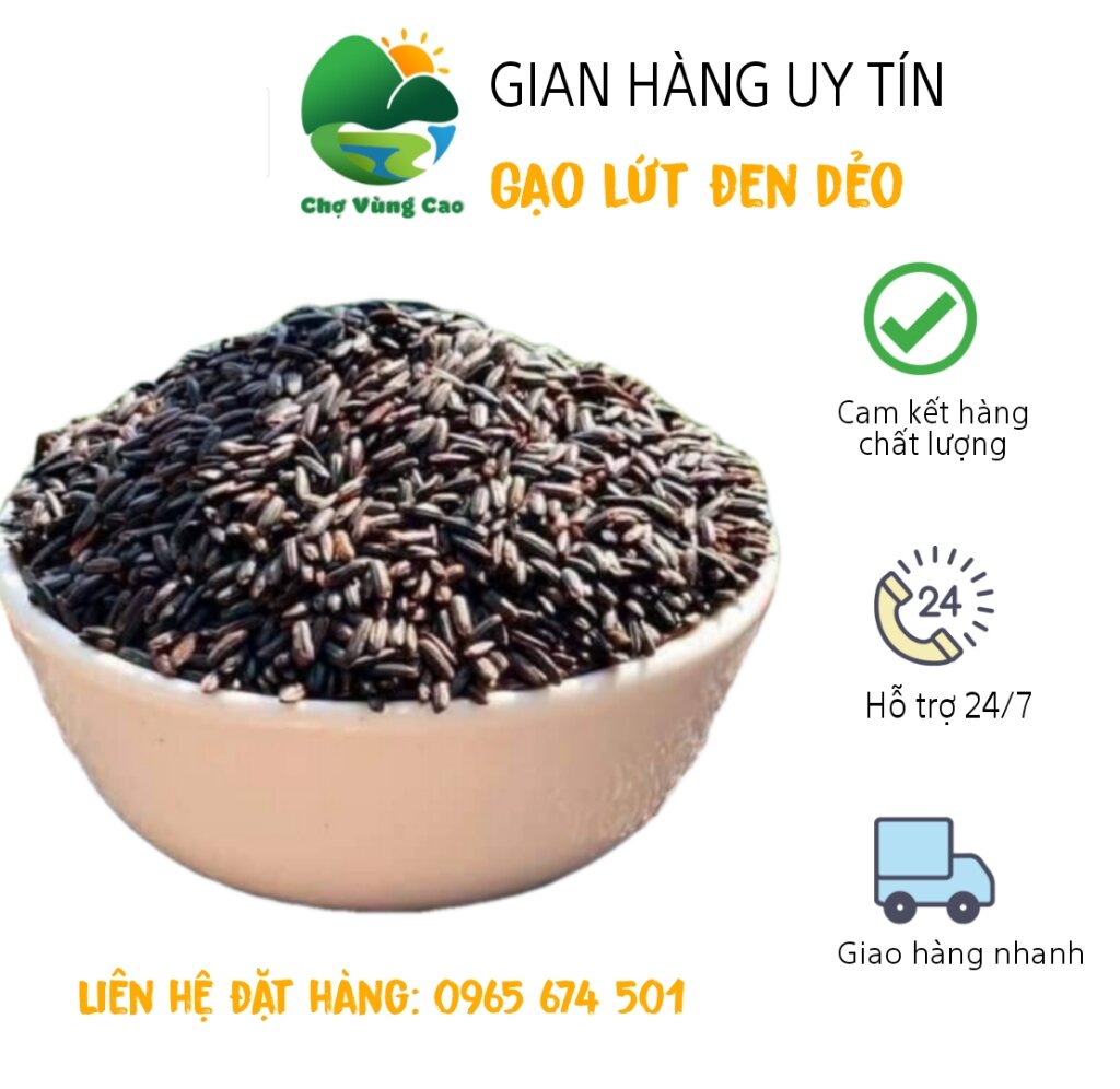 1 kg nếp cẩm Điện Biên loại 1 dẻo, ngọt