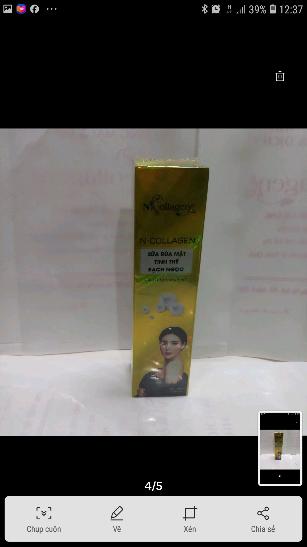 [HCM]SỮA RỬA MẶT COLLAGEN TINH THỂ BẠCH NGỌC