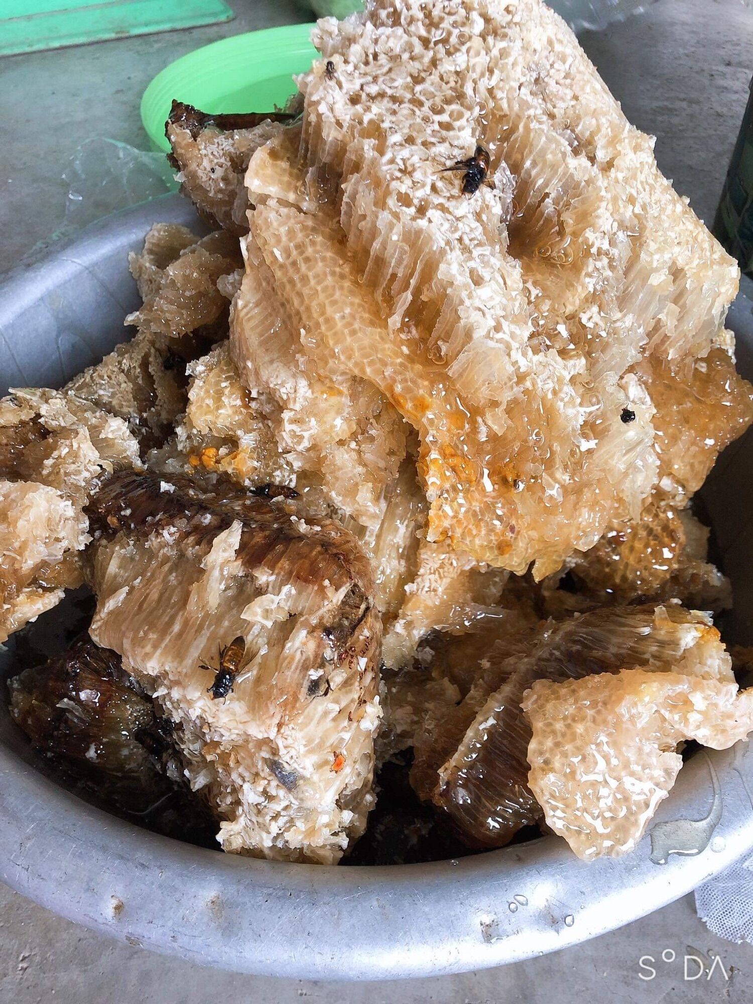 Mật ong khoái( chai 1lit giá 350k)