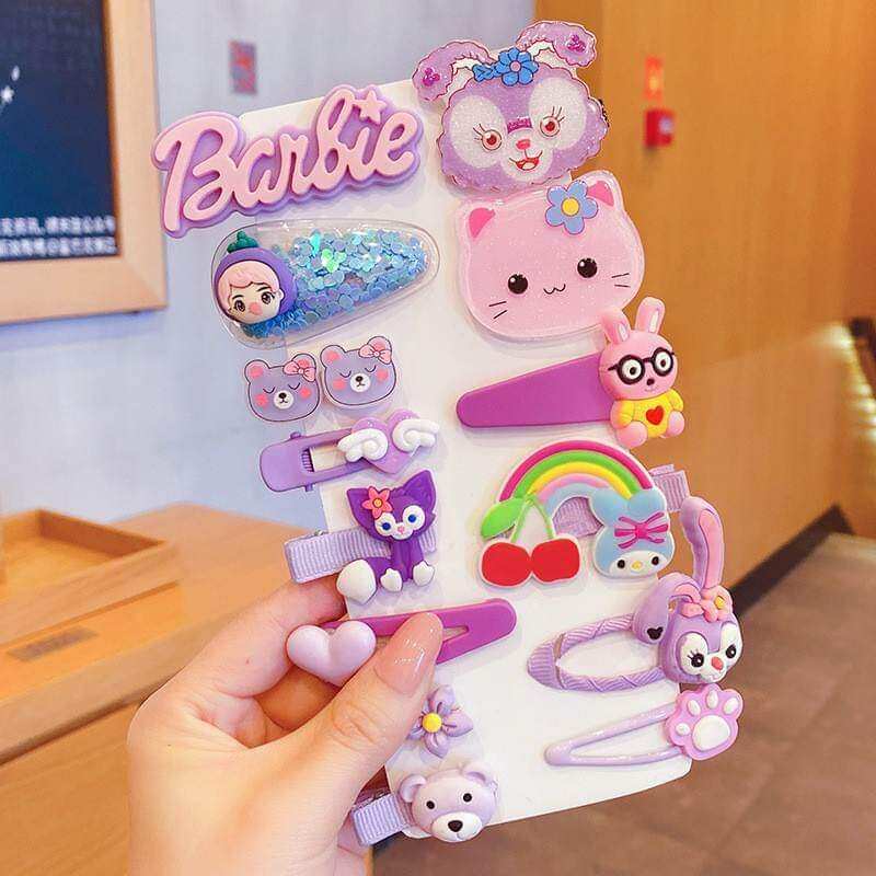Set 14 Kẹp Tóc Dễ Thương Cho Bé PKT03