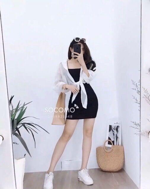 [HCM]ÁO SƠMI VOAN KHOÁC NHẸ