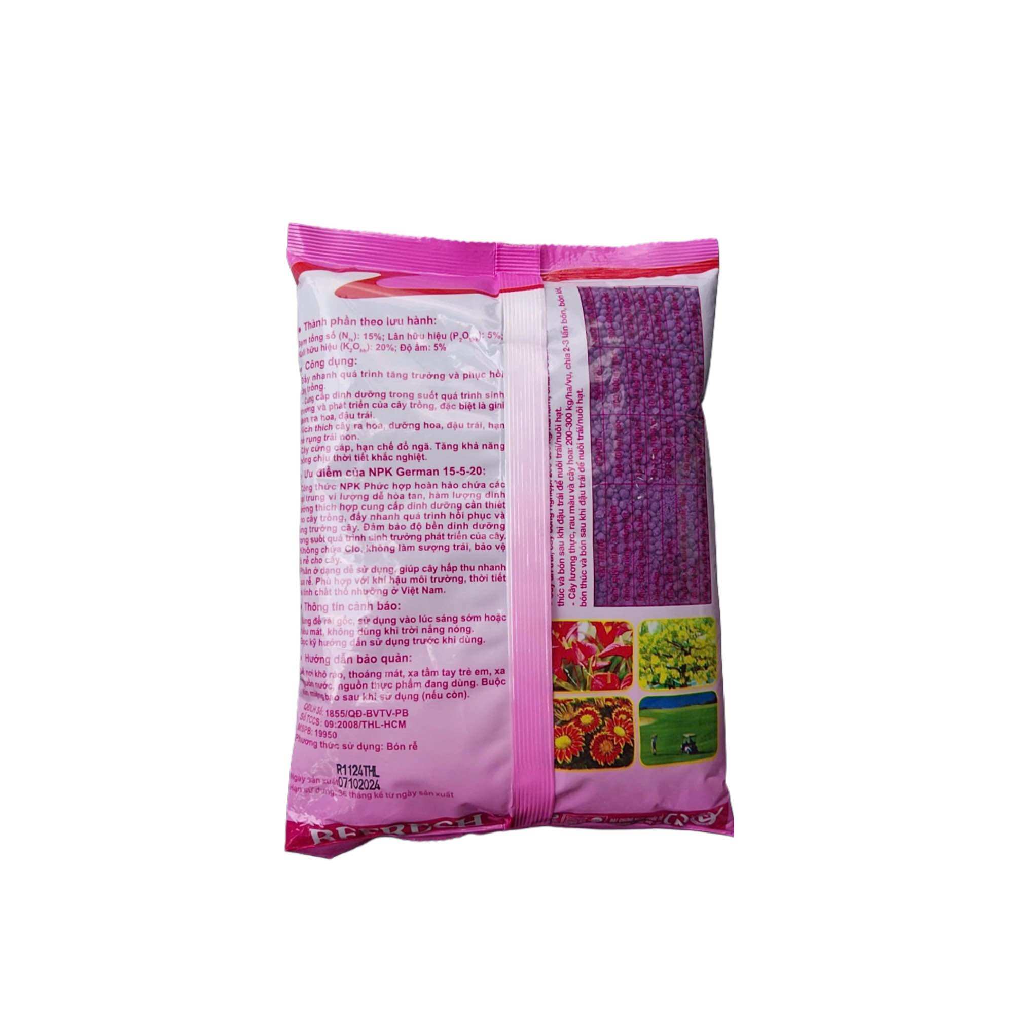 Phân bón NPK 15-5-20 - NPK Refresh Gold 1KG