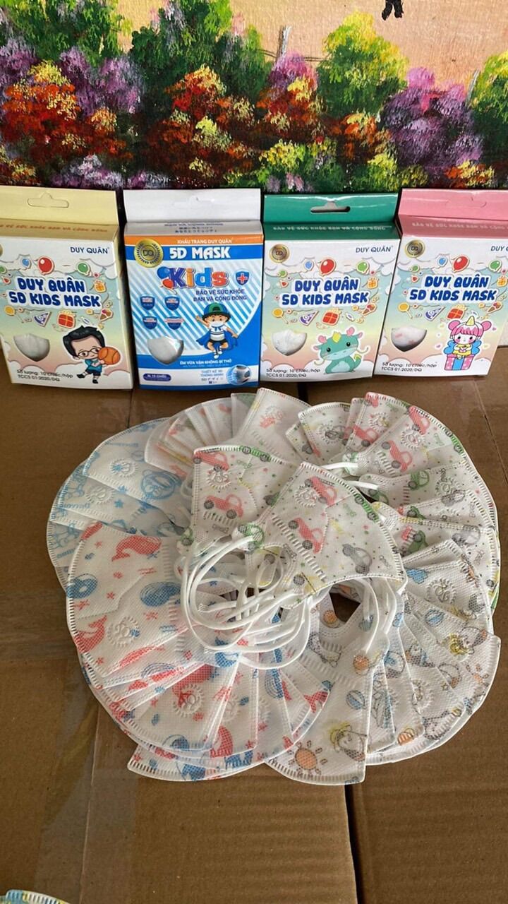 Khẩu trang 5D kid mask cho bé hộp 10 chiếc