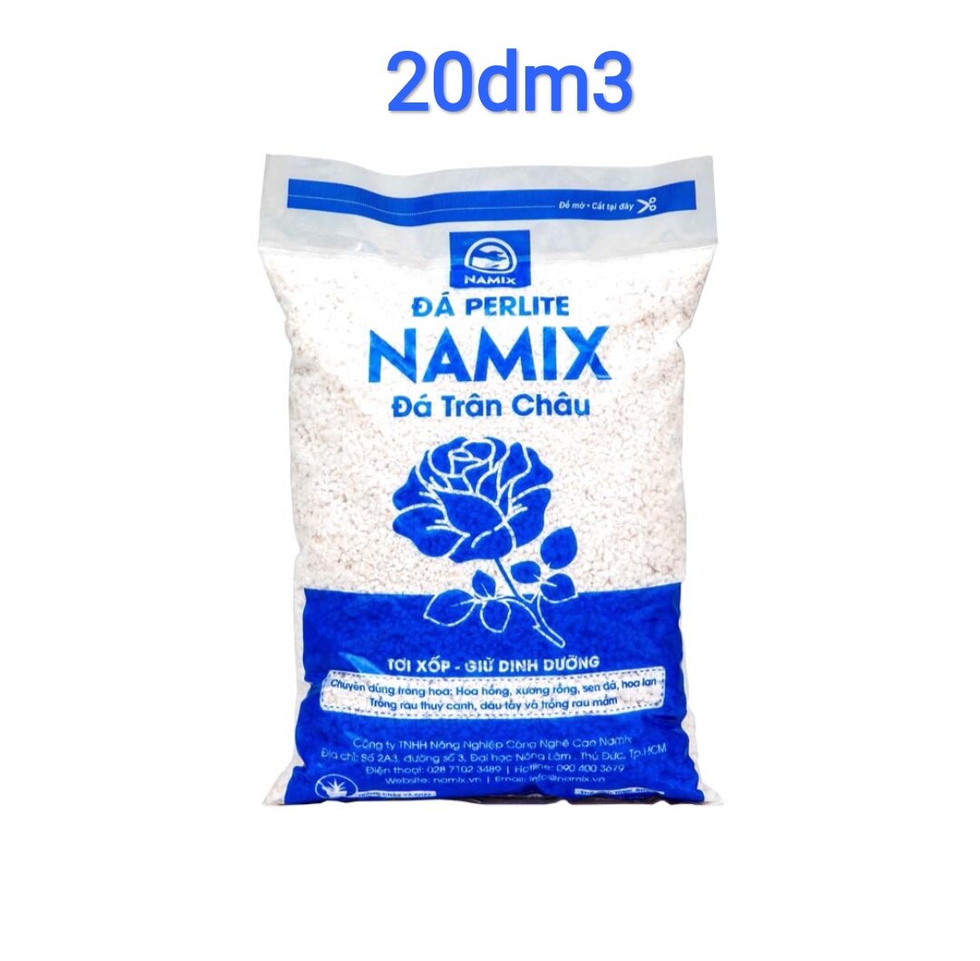 Bao 20dm3 đá perlite/đá trân châu - cực phẩm cho sen đá, xương rồng, kiểng lá
