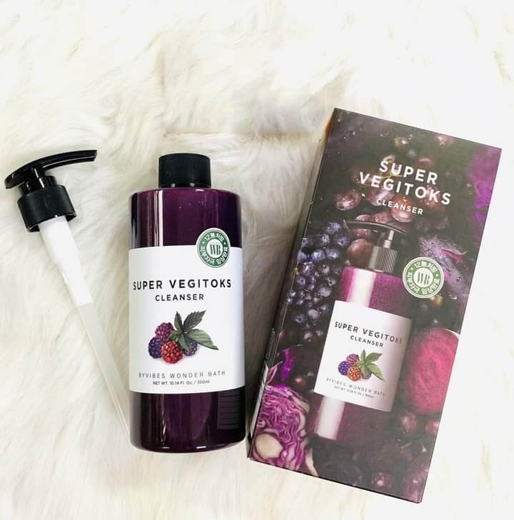 SỮA RỬA MẶT RAU CỦ (CÀ TÍM MÂM XÔI VÀ CỦ DỀN) SUPER VEGITOKS CLEANSER
